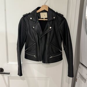 Basaltm Leather Biker Jacket